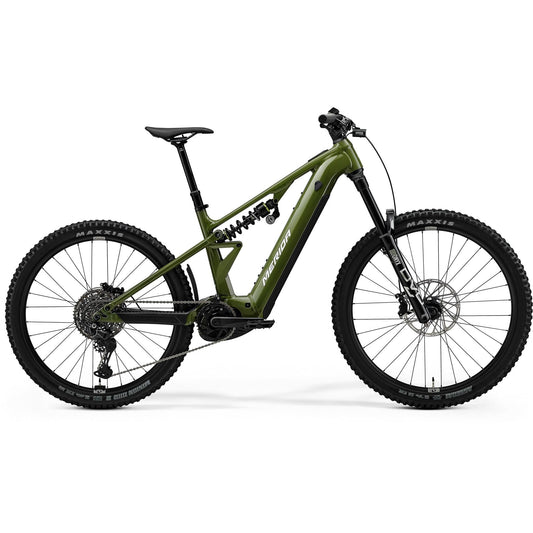 Merida eOne-Eighty FR 600 Electric Enduro Bike Anaconda Green/White