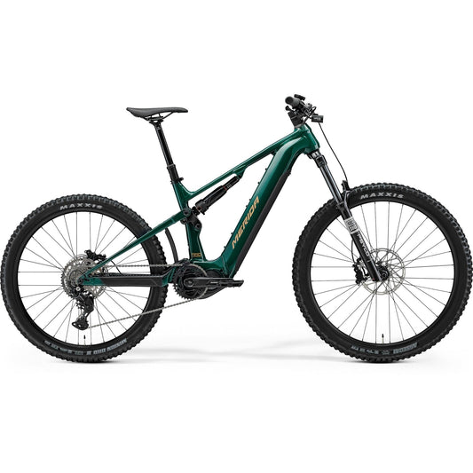 Merida eOne-Sixty 400 Electric Enduro Bike Deep Forest Green/Light Earth