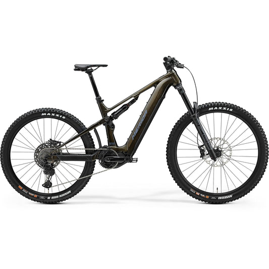 Merida eOne-Sixty 875 Electric Enduro Bike Guarded Gold/Grey