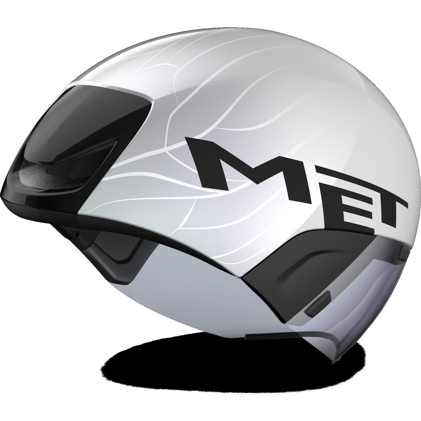Met Codatronca Triathlon Helmet Glossy White/Silver