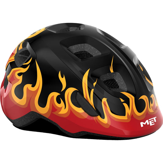 Met Hooray Kids Helmet Black Flame