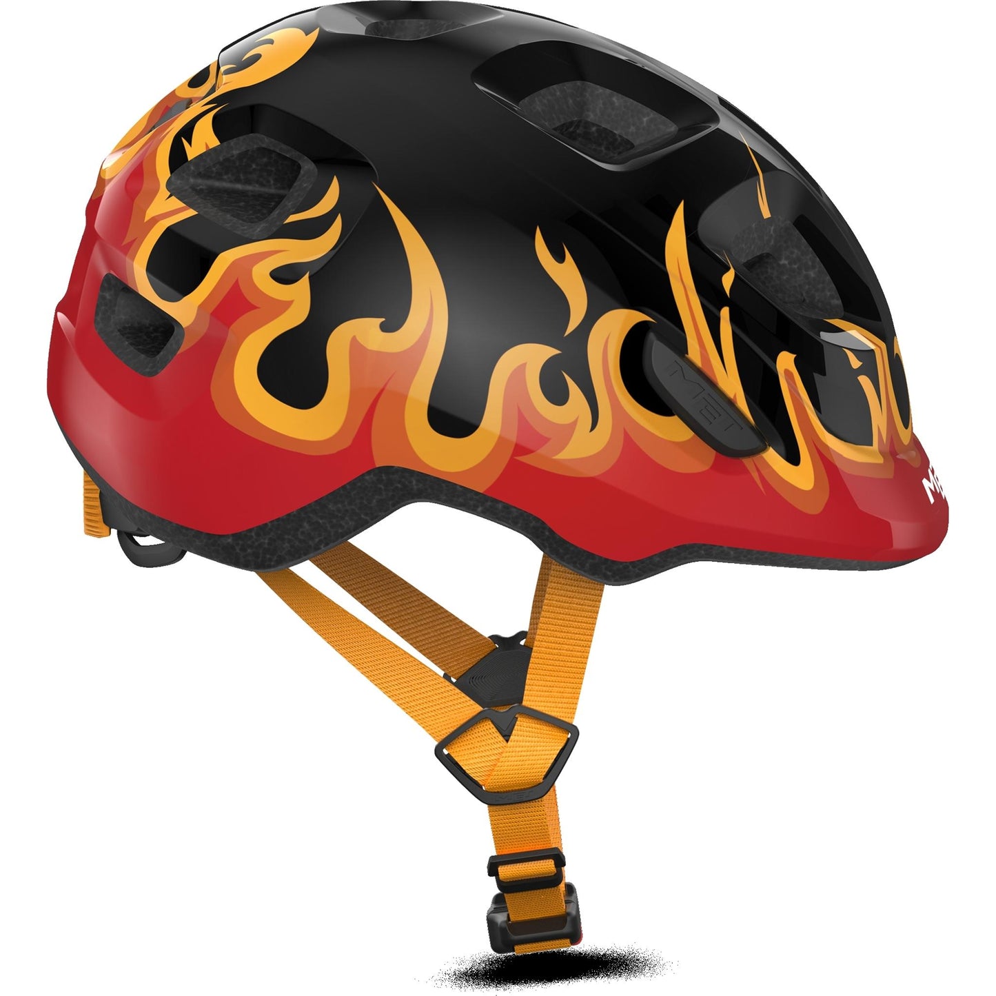 Met Hooray Kids Helmet Black Flame
