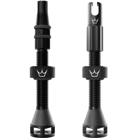 Peatys Holeshot Fast Flow Tubeless Valves (Pair) 42mm - Black