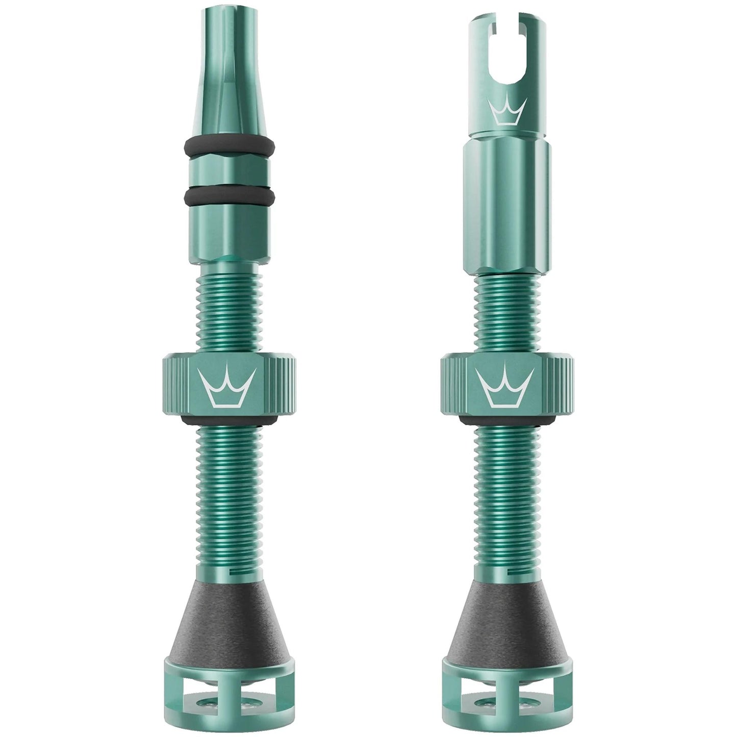 Peatys Holeshot Fast Flow Tubeless Valves (Pair) 42mm - Jade