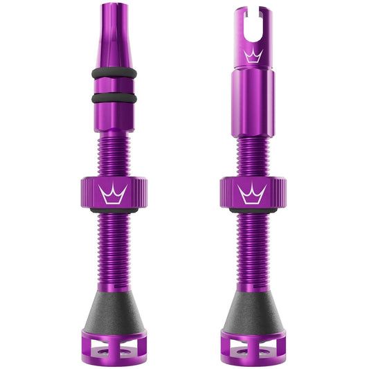 Peatys Holeshot Fast Flow Tubeless Valves (Pair) 42mm - Violet