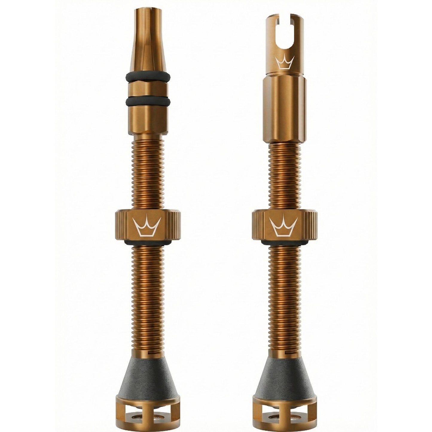Peatys Holeshot Fast Flow Tubeless Valves (Pair) 60mm - Bourbon