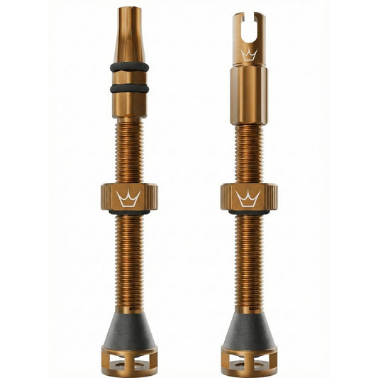 Peatys Holeshot Fast Flow Tubeless Valves (Pair) 60mm - Bourbon