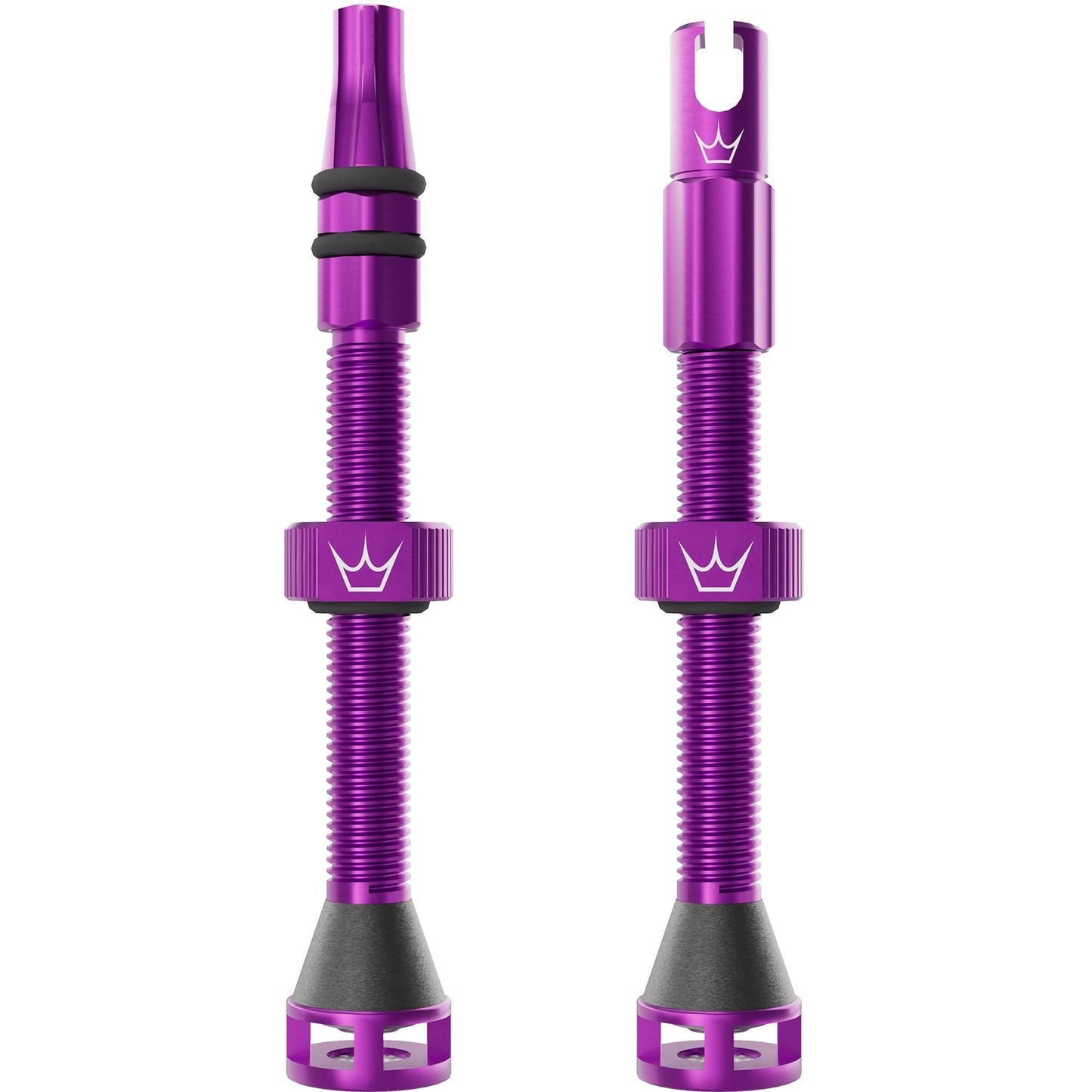 Peatys Holeshot Fast Flow Tubeless Valves (Pair) 60mm - Violet