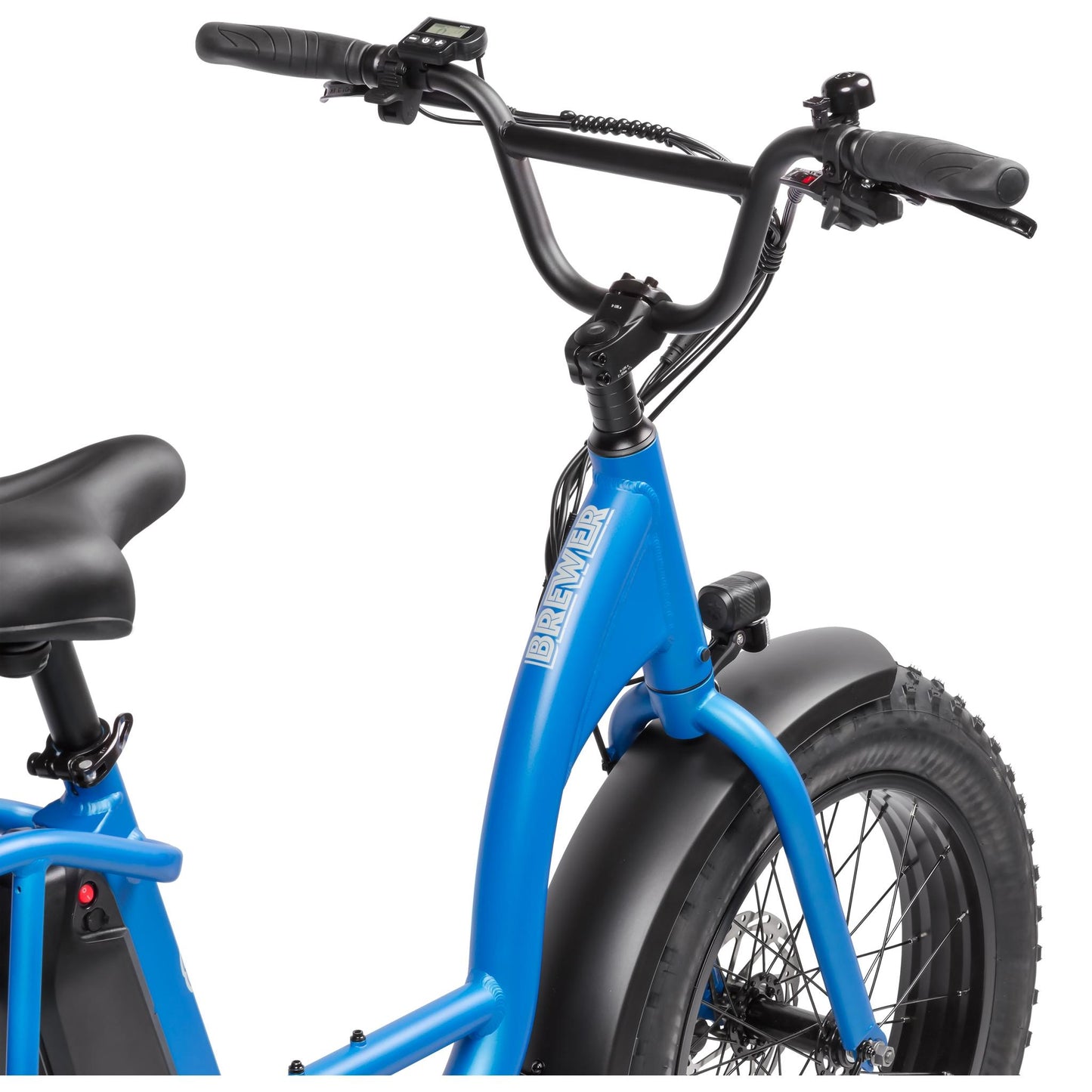 Pedal Brewer Electric Cruiser Bike Reef Blue 468Wh