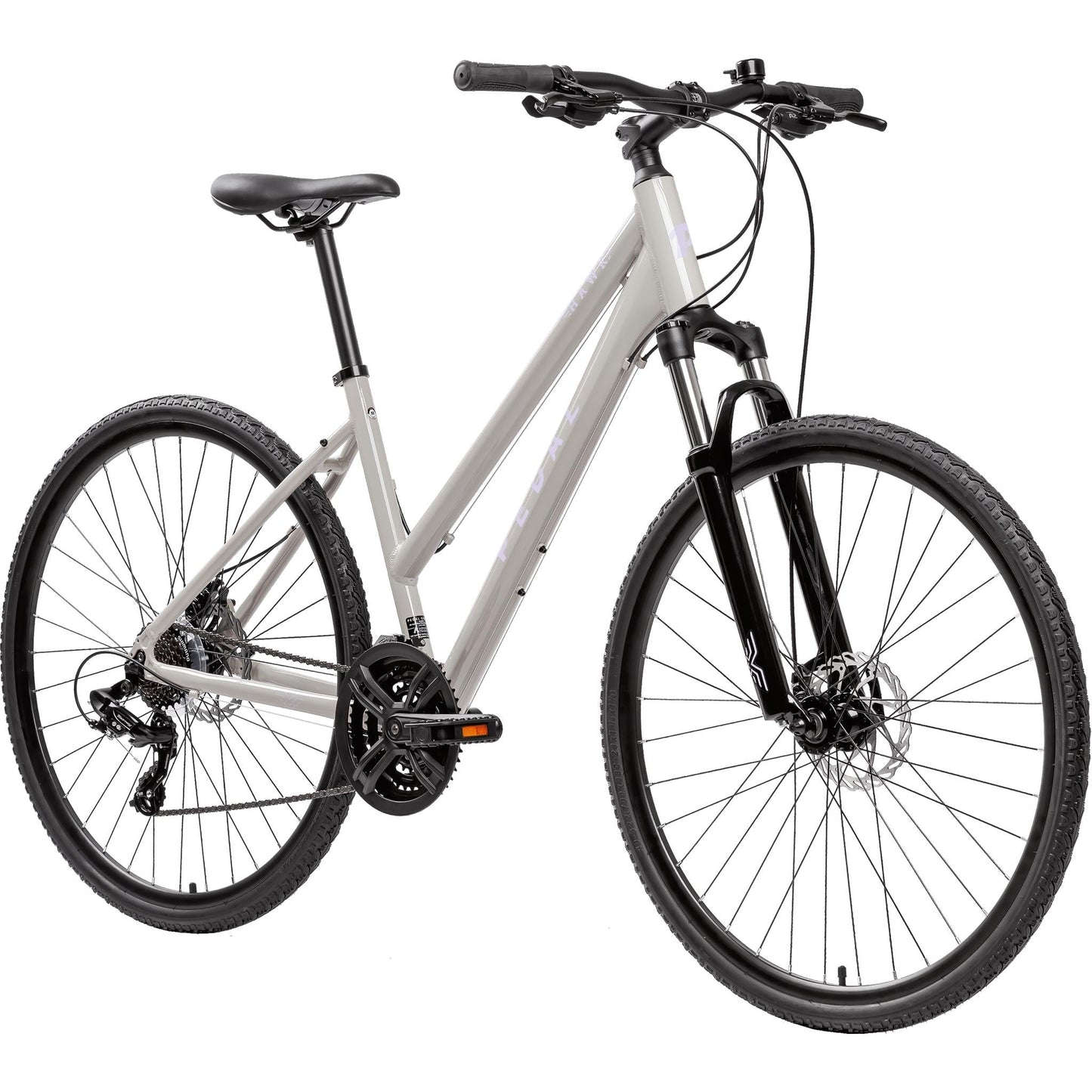 Pedal Hawk 2 TP Hybrid Bike Gloss Cool Grey/Lilac
