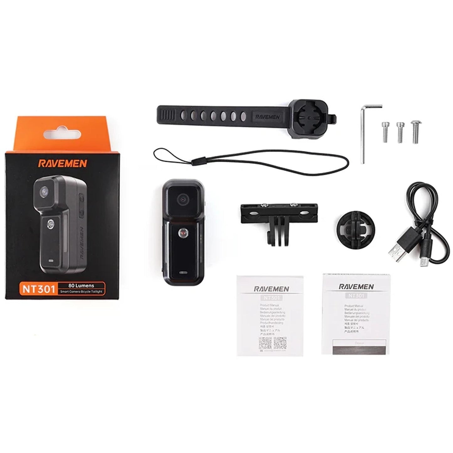 Ravemen NT301 Rear Camera with Smart Brake Light