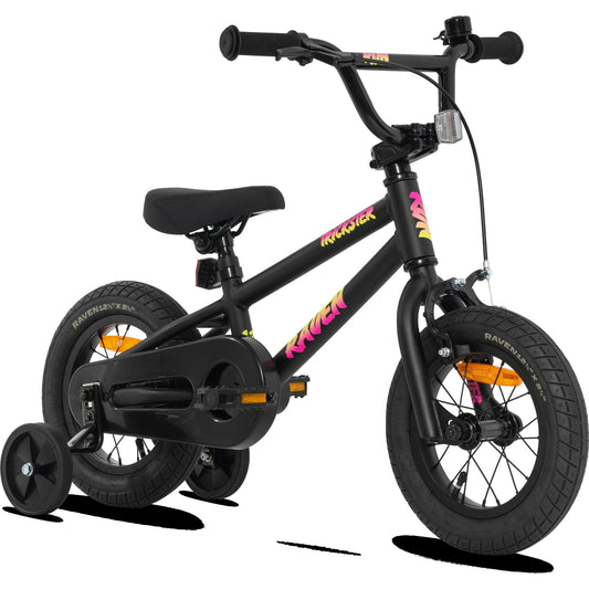 Raven Trickster Alloy 12'' Kids BMX Bike Blackout Sunrise