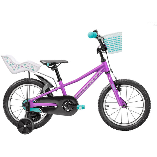 2027 Silverback Skid 16'' Kids Bike Grape Purple