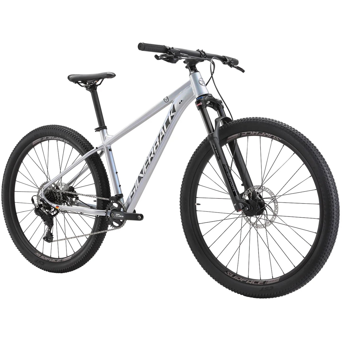 Silverback Stride Adventure 27.5'' Hardtail Mountain Bike Silver Mist