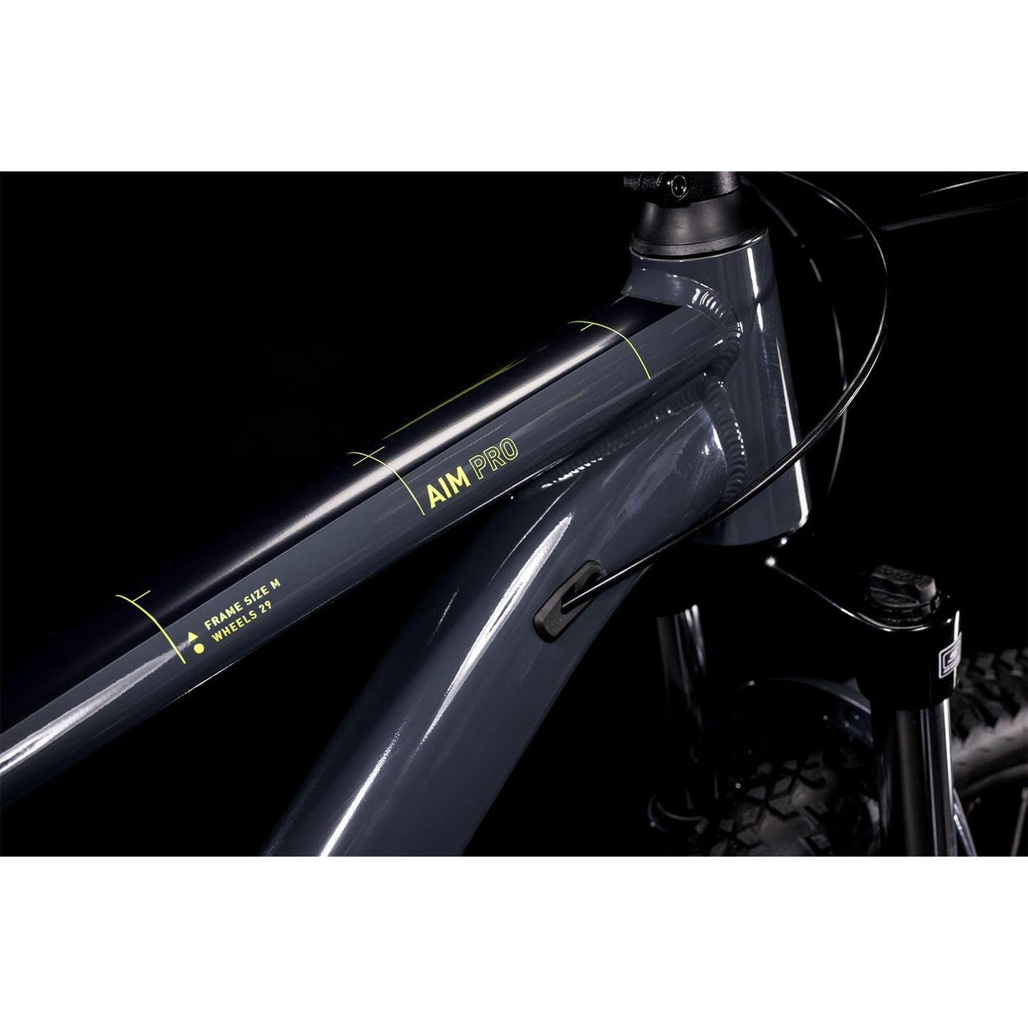 Cube Aim Pro Hardtail Mountain Bike Grey 'n' Flash Yellow  Euro Spec
