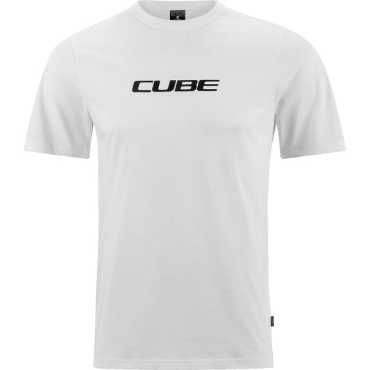 Cube Classic Logo Organic T-Shirt White and Black