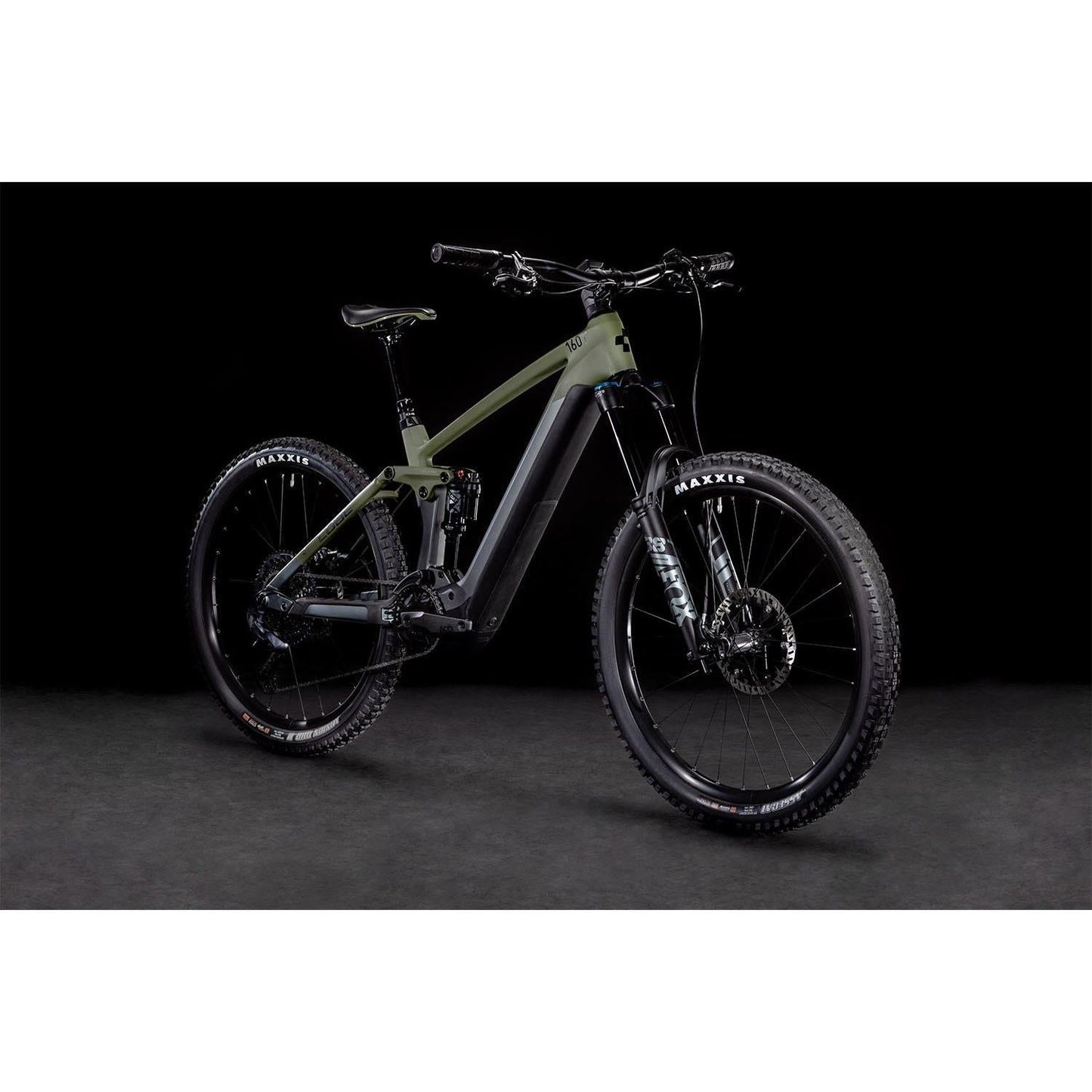 Cube Stereo Hybrid 160 HPC TM 750 Dual Suspension Electric Mountain Bike 27.5'' Flashgrey 'n' Olive