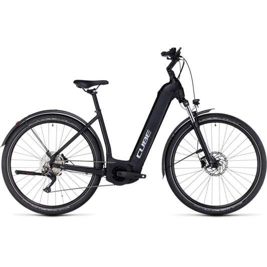 Cube Nuride Hybrid Pro 625 Allroad Easy Entry Electric Hybrid Bike Black n Metal