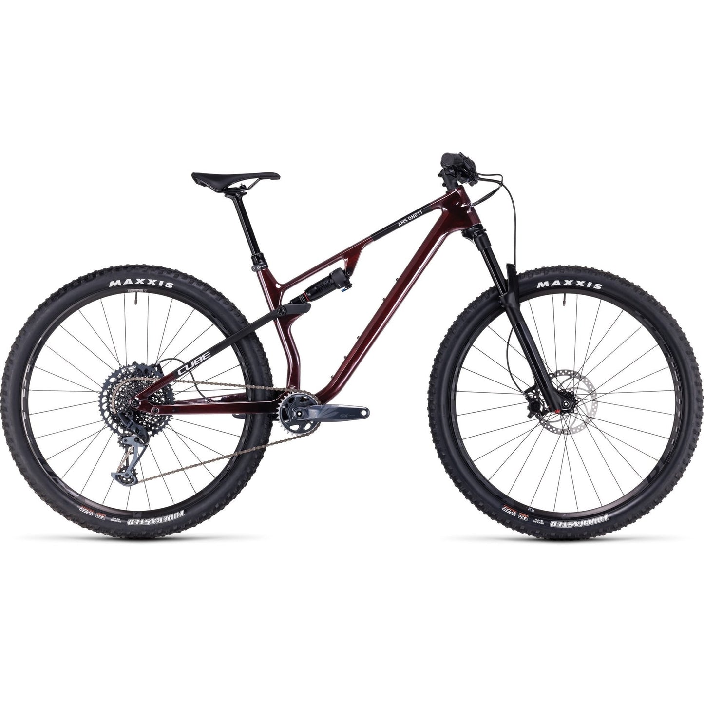 Cube AMS ONE11 C:68X Pro 29'' Dual Suspension Mountain Bike Liquid Red n Carbon