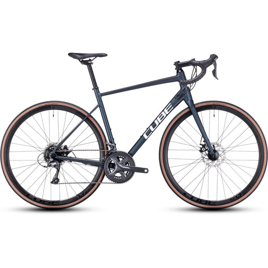 Cube Attain Road Bike Deep Blue'n'White