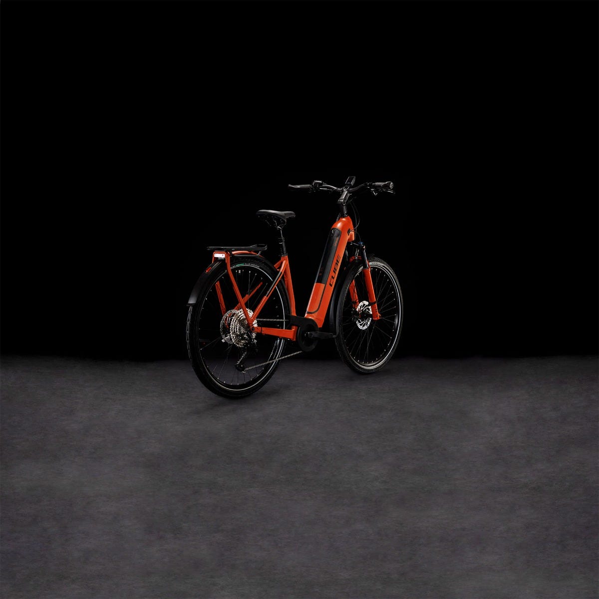 Cube Kathmandu Hybrid EXC 750 Easy Entry Electric Hybrid Bike Red n Black