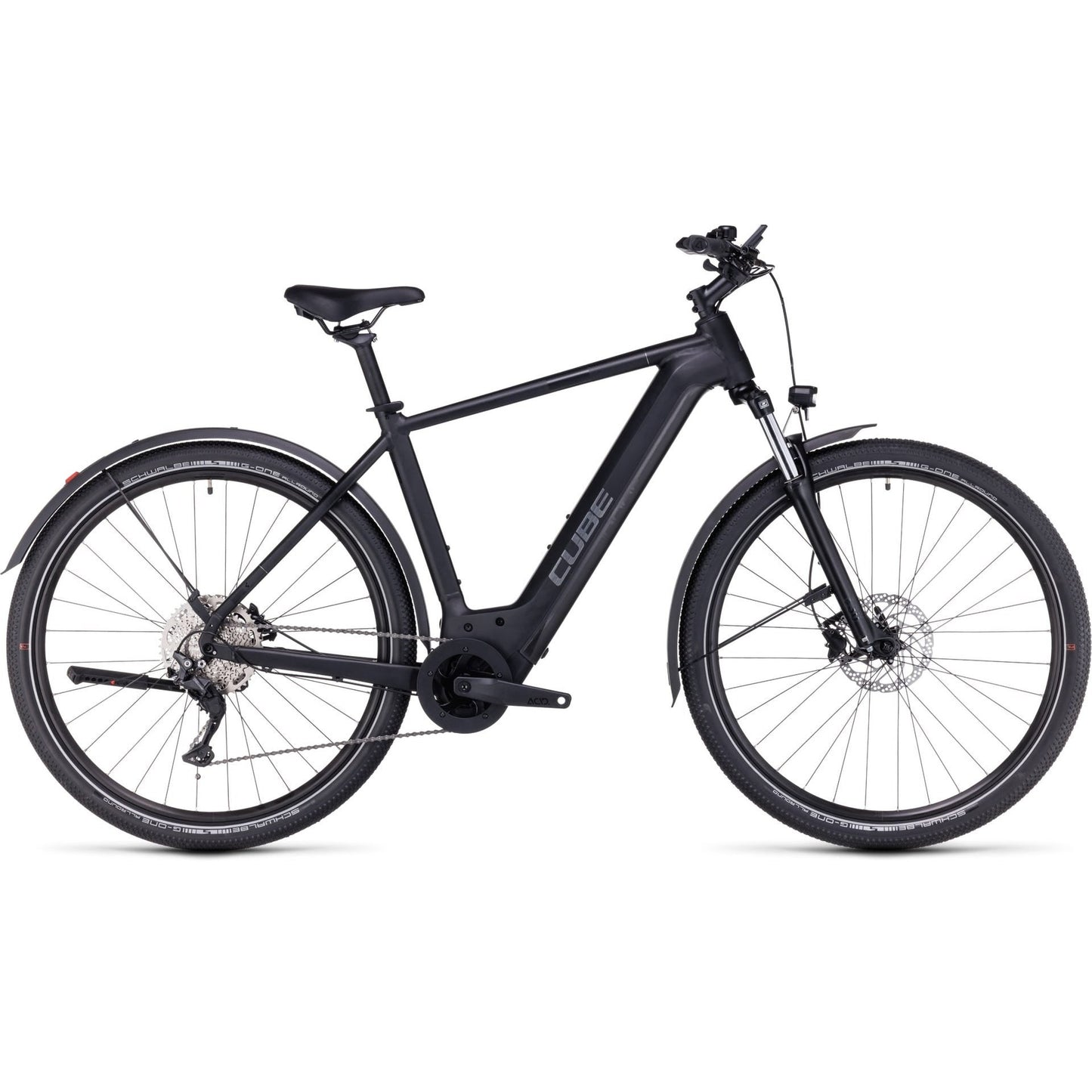 Cube Nuride Hybrid Pro 500 All Road  Electric Hybrid Bike Black Metal