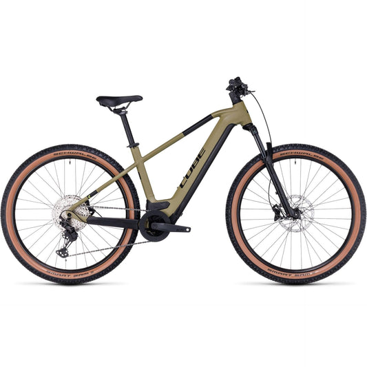 Cube Reaction Hybrid Race 625 Electric Hardtail Mountain Bike Olive 'n' Green