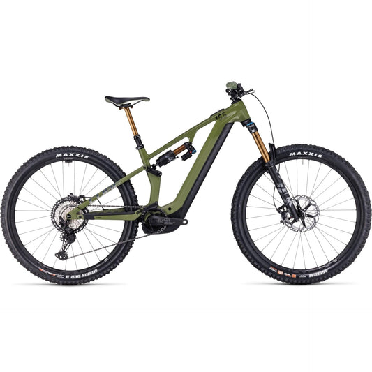 Cube Stereo Hybrid ONE55 C:68X TM 750 Electric Mountain Bike 29'' Olive n Chrome