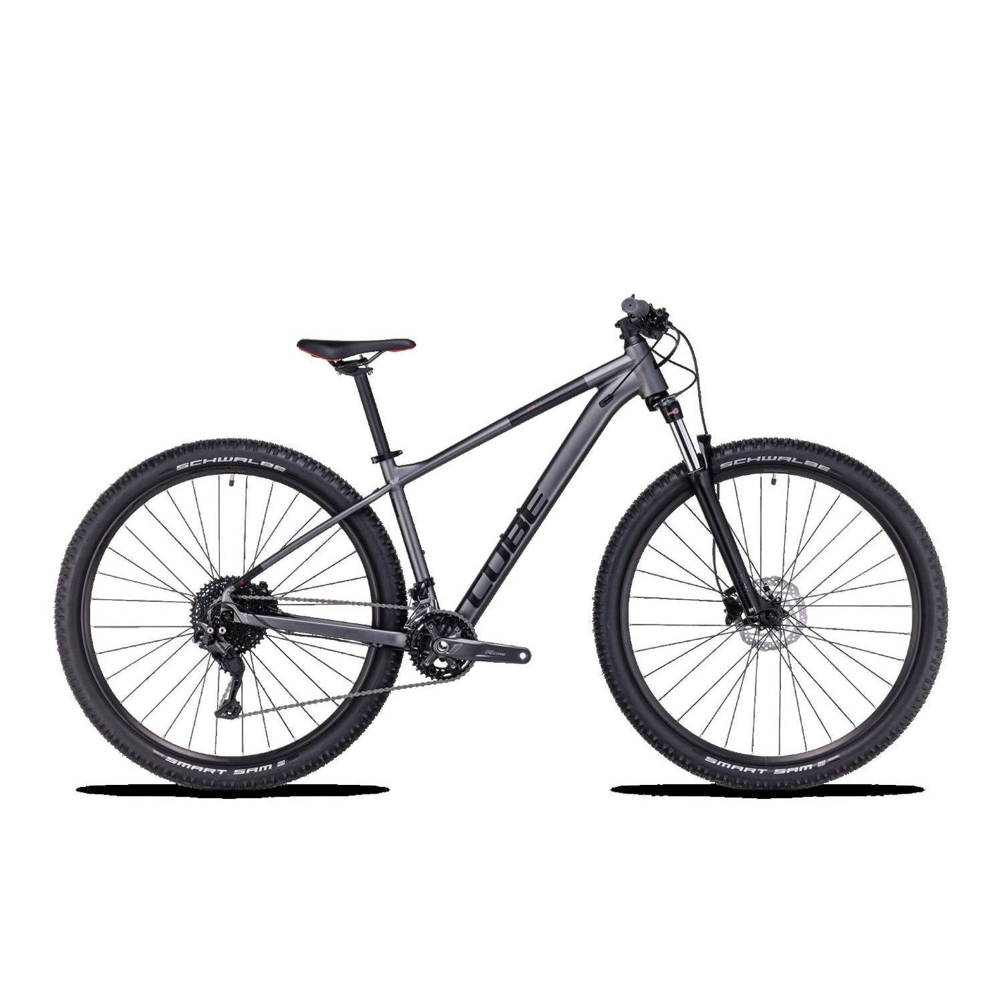 Cube Aim EX Hardtail Mountain Bike Grey'n'Red