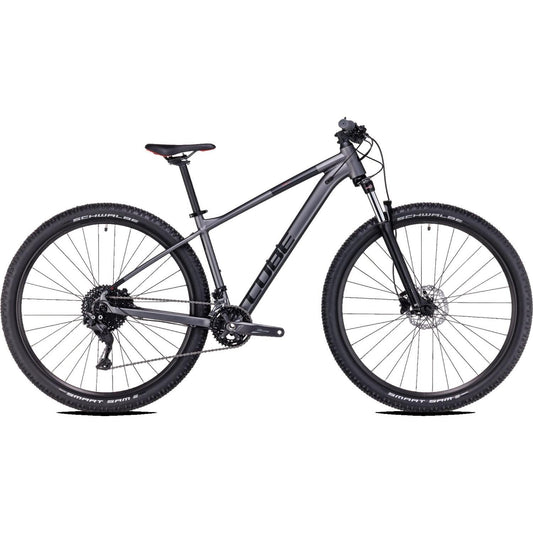 Cube AIM Hardtail Mountain Bike Grey 'n' Red