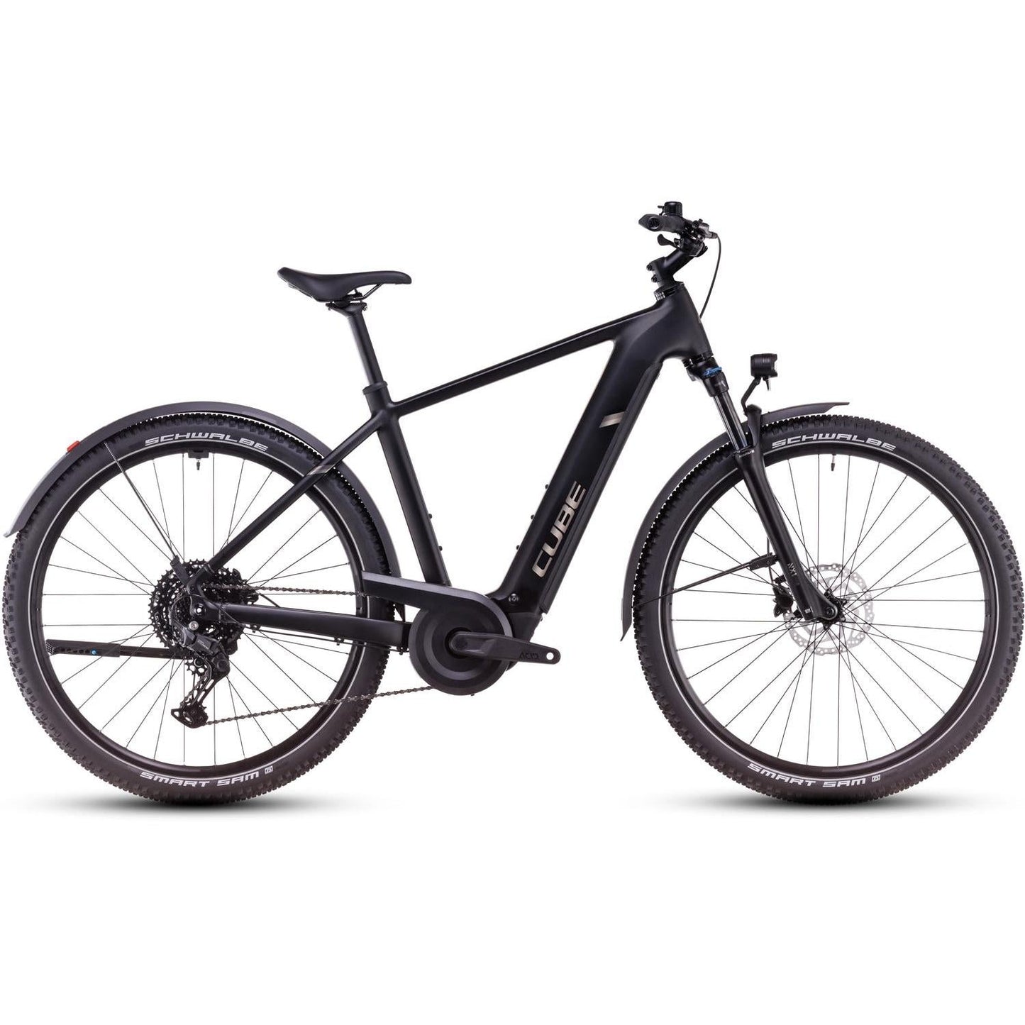 Cube Nuride Hybrid Pro 600 Allroad Electric Hybrid Bike Black'n'Bronze