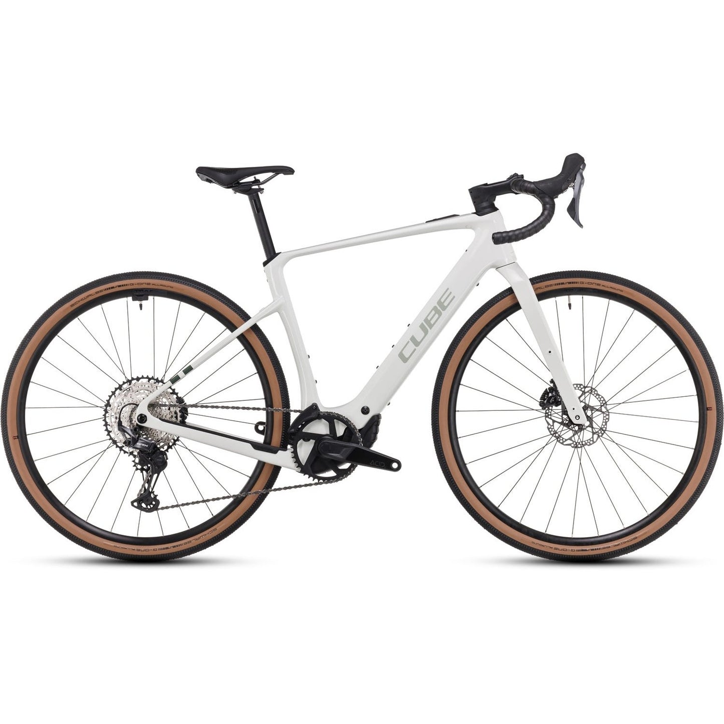 Cube Nuroad Hybrid C:62 Race 400X Electric Gravel Bike Desertstone'n'Green
