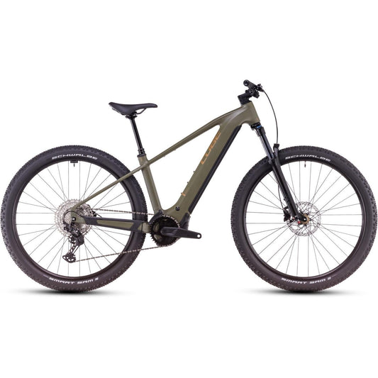 Cube Reaction Hybrid Pro 600 Electric Hardtail Mountain Bike Dustyolive'n'Gold