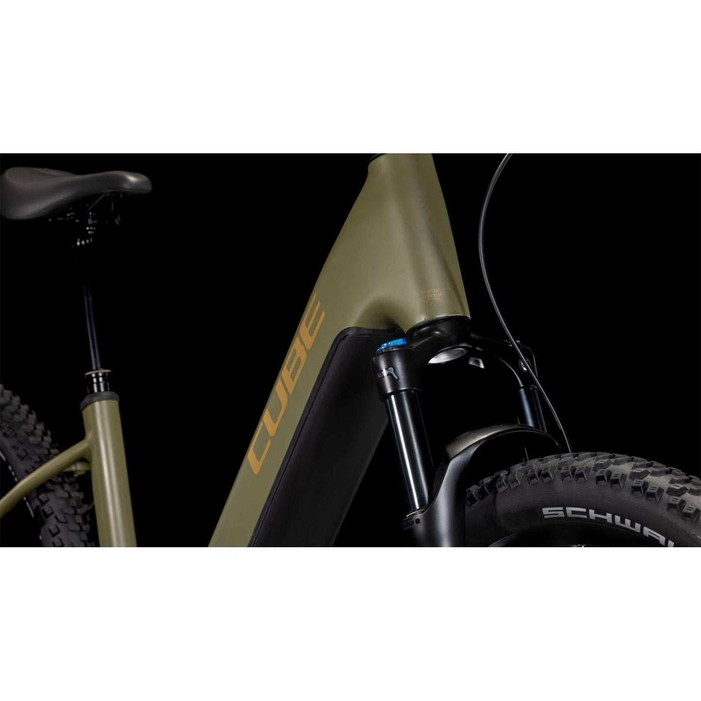 Cube Reaction Hybrid Pro 600Easy Entry Electric Hardtail Mountain Bike Dustyolive'n'Gold