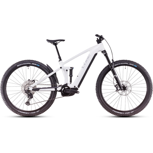 Cube Stereo Hybrid ONE44 EXC 800 Electric Enduro Bike Metallicwhite'n'Black