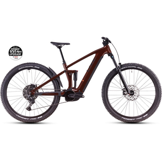 Cube Stereo Hybrid ONE44 Pro 800 Electric Trail Bike Bourbon'n'Black