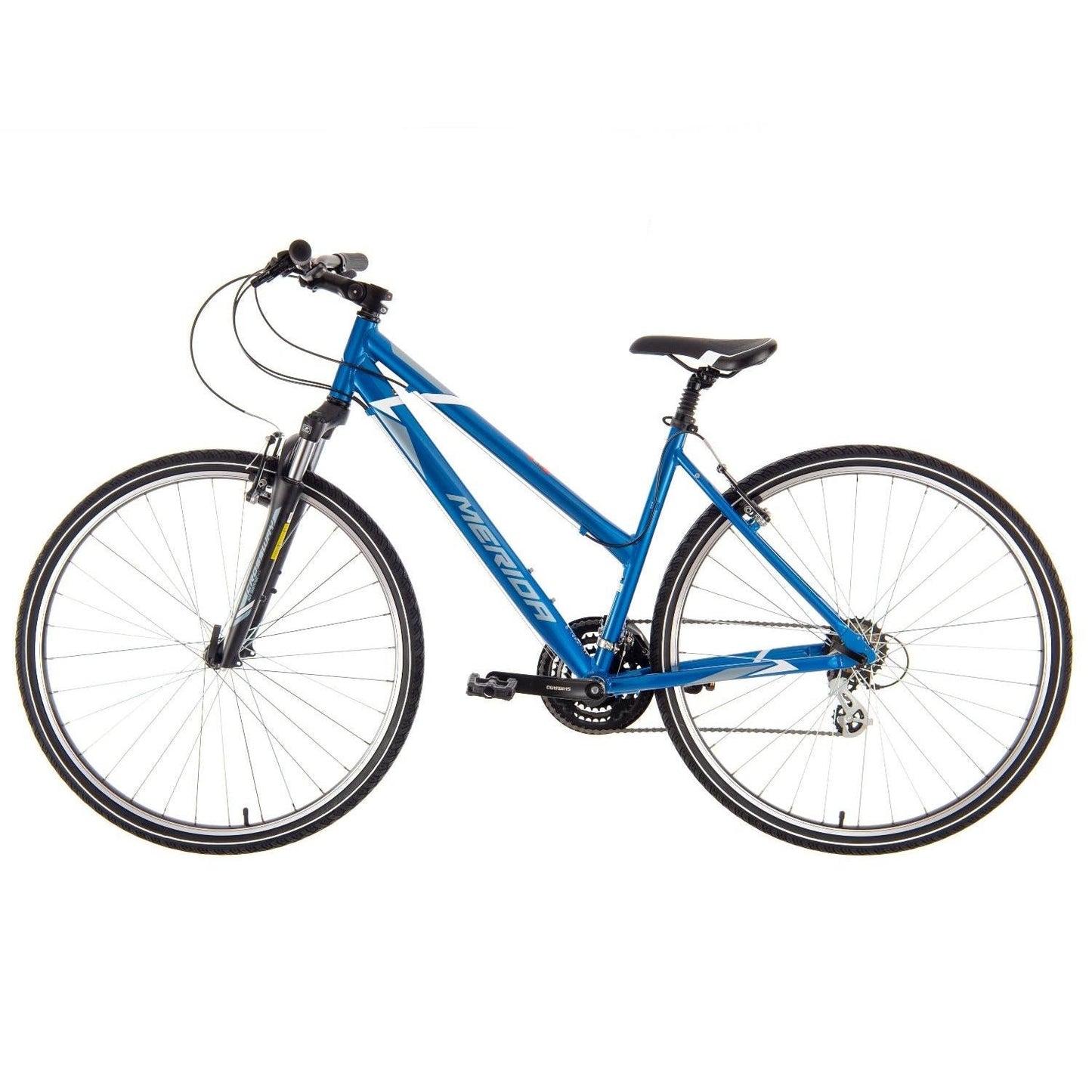 Merida Crossway 10-V Hybrid Bike Blue/White
