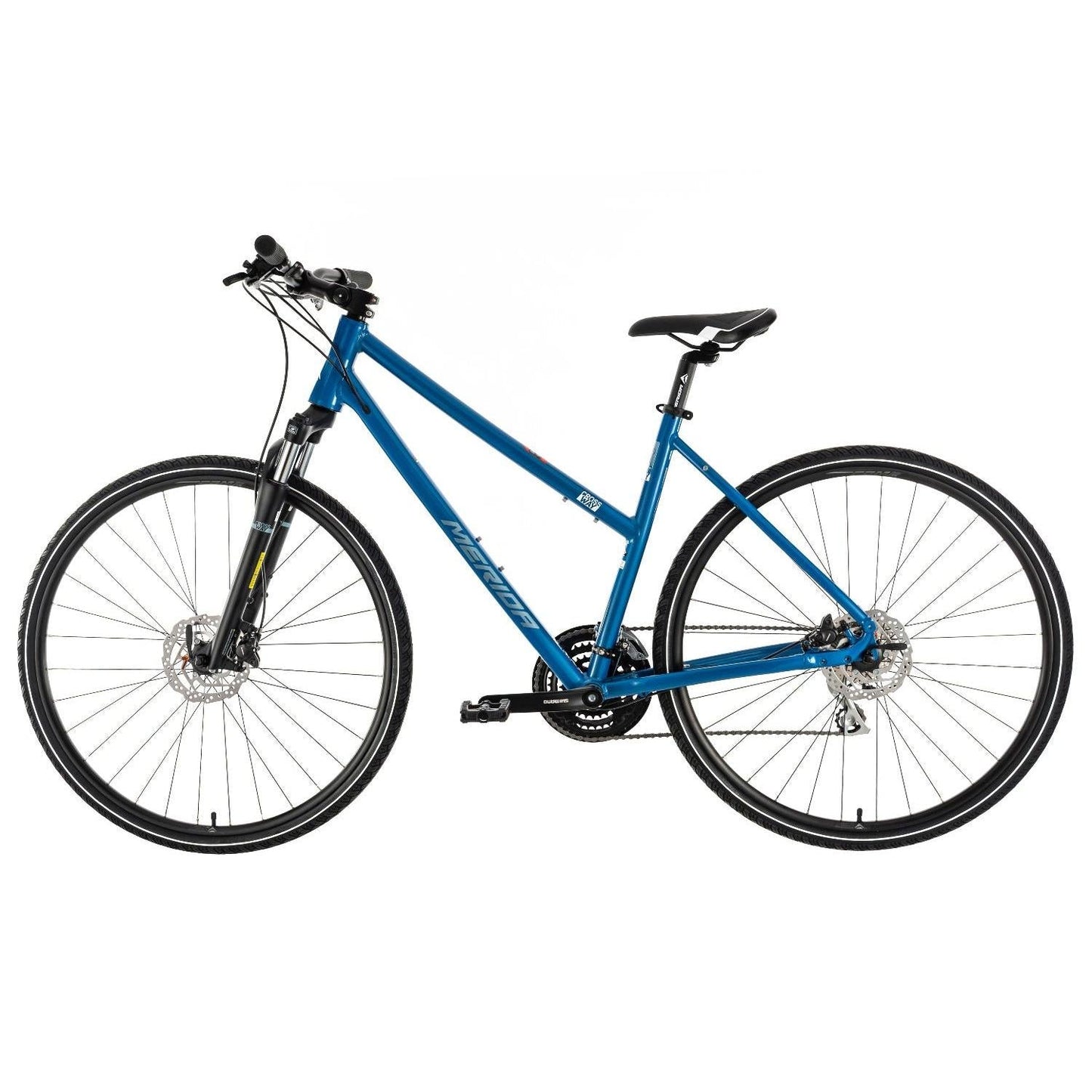 Merida Crossway 20 Hybrid Bike Blue Steel/Blue/White