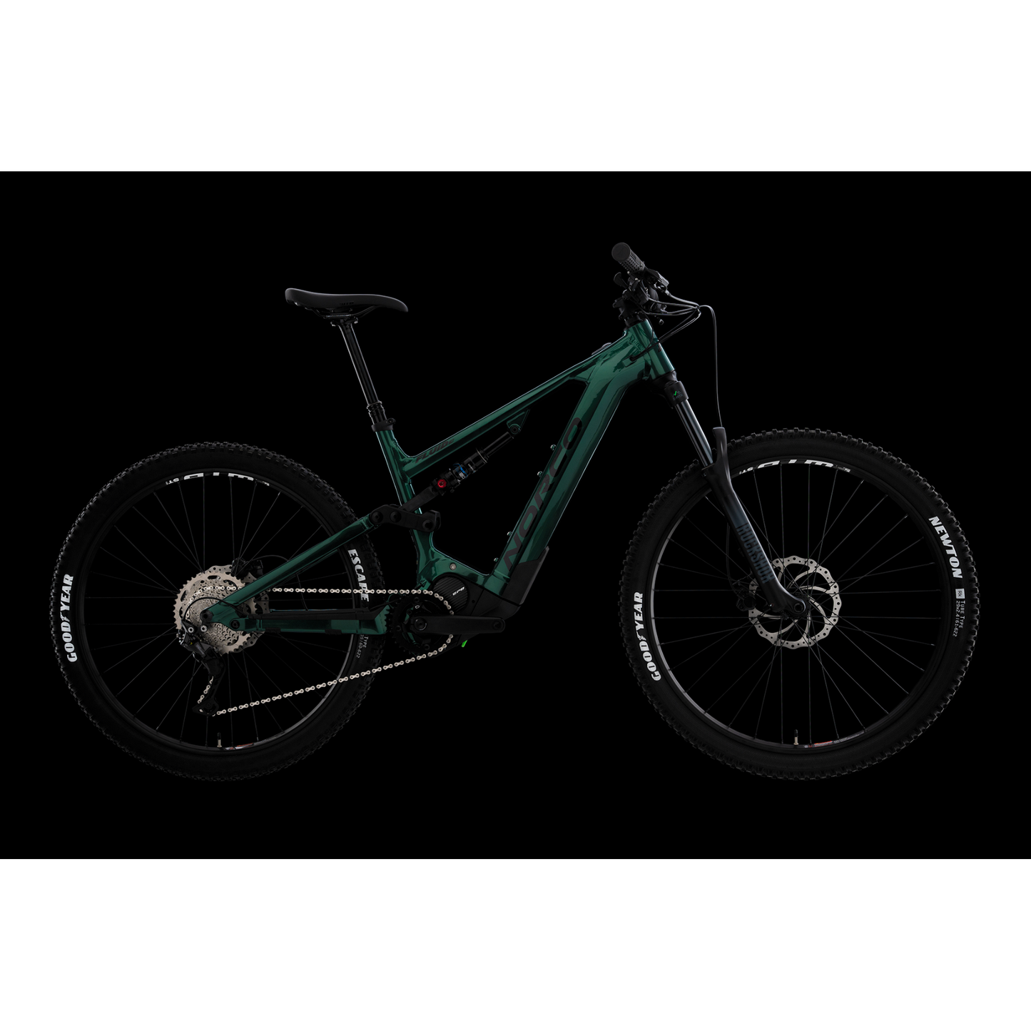 Norco Fluid VLT A2 Electric Dual Suspension Mountain Bike Green/Black - 720Wh Battery Included