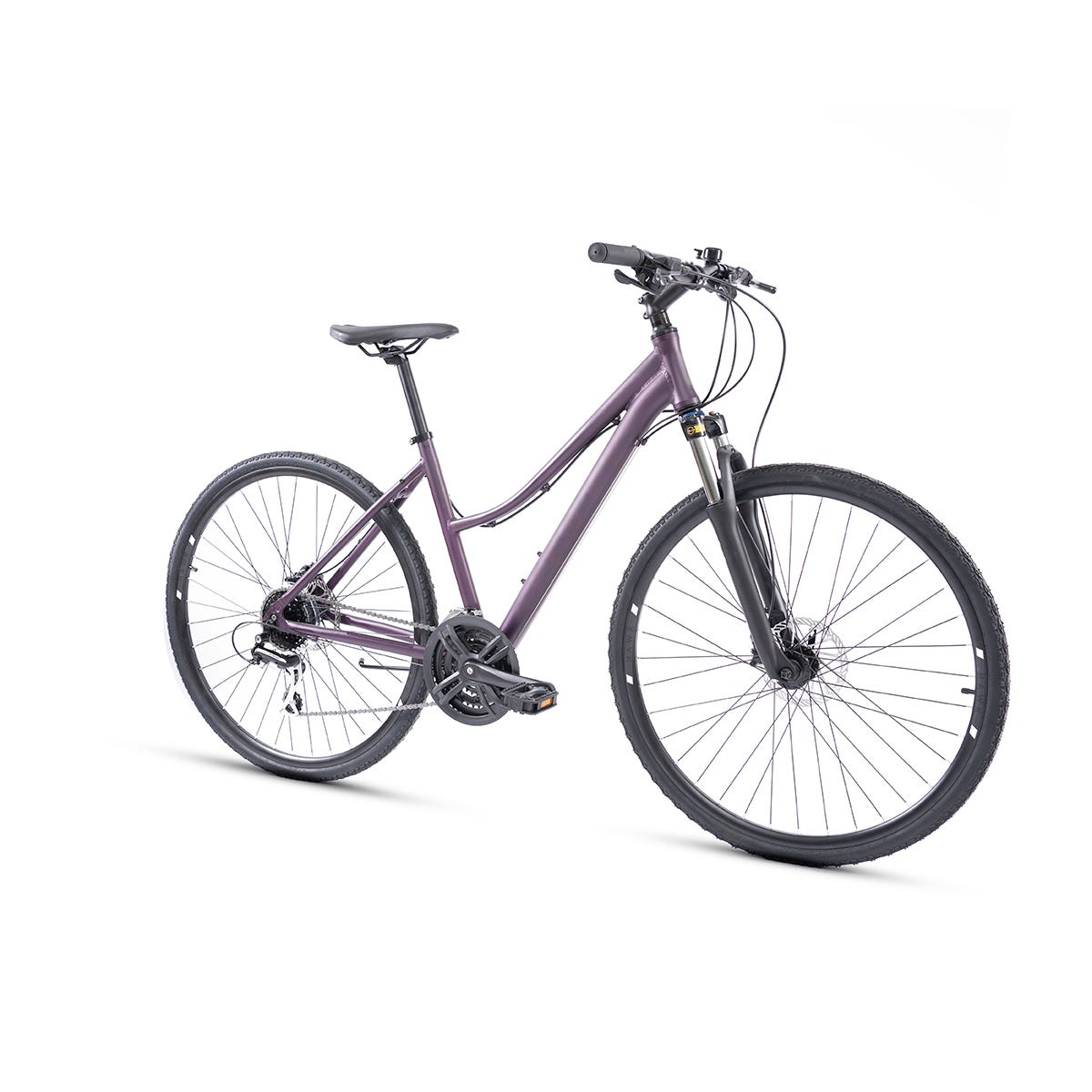 Pedal Hawk Hybrid Bike Dark Purple