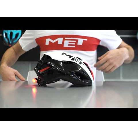 MET Rivale Helmet Black/White