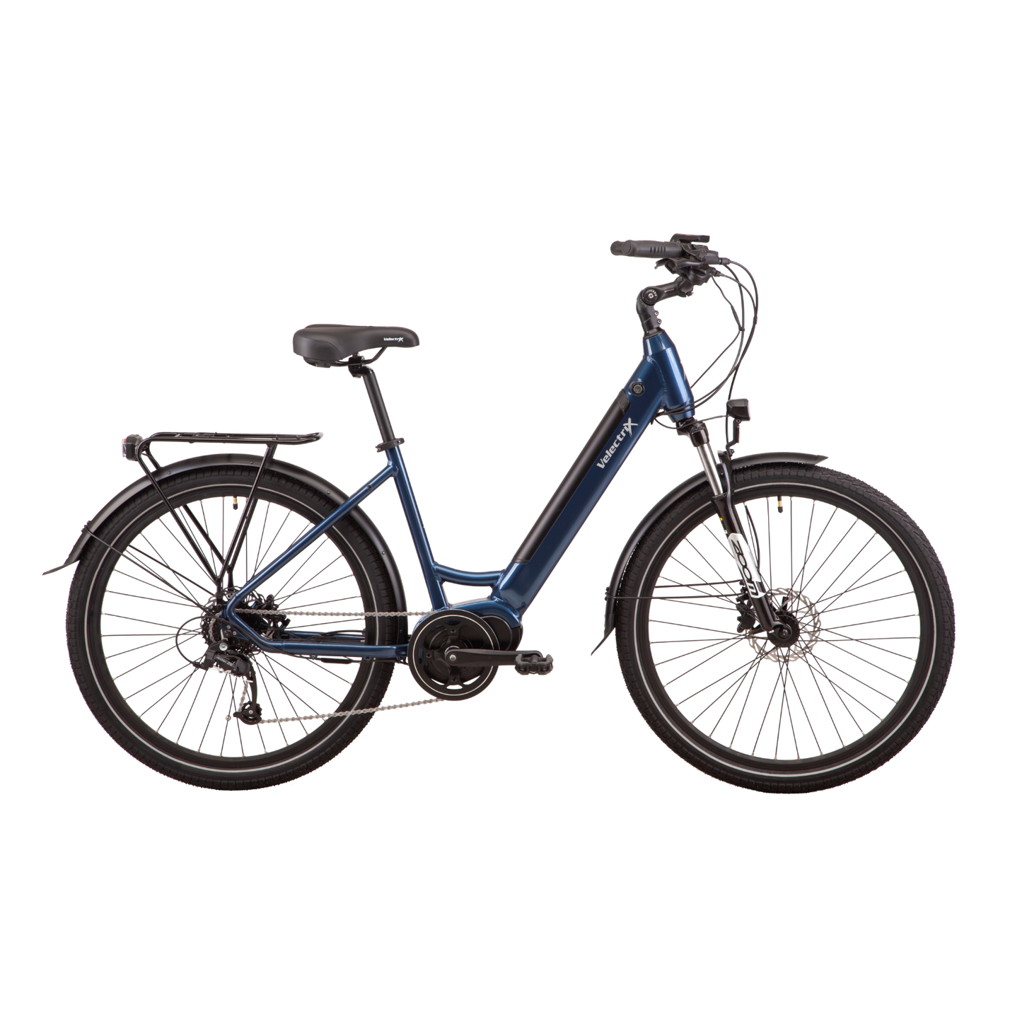VelectriX Urban Pulse Step Through Electric Hybrid Bike Blue