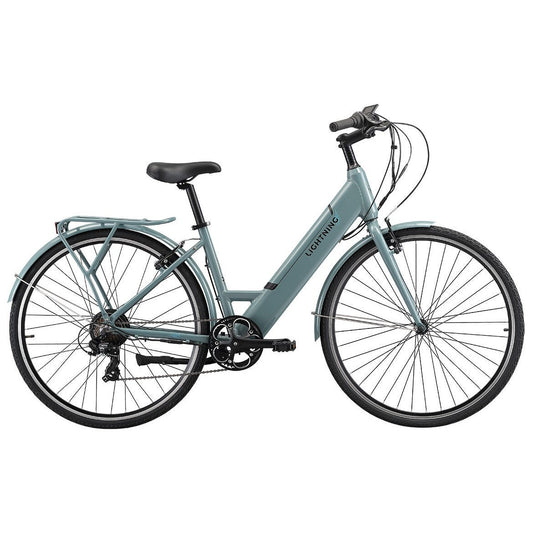 Pedal Lightning ST Electric Hybrid Bike Grey/Blue (Trigger Shift)