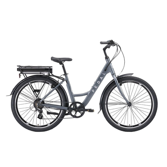 Pedal Comet 2 Step Through Electric Cruiser Bike Lunar Grey