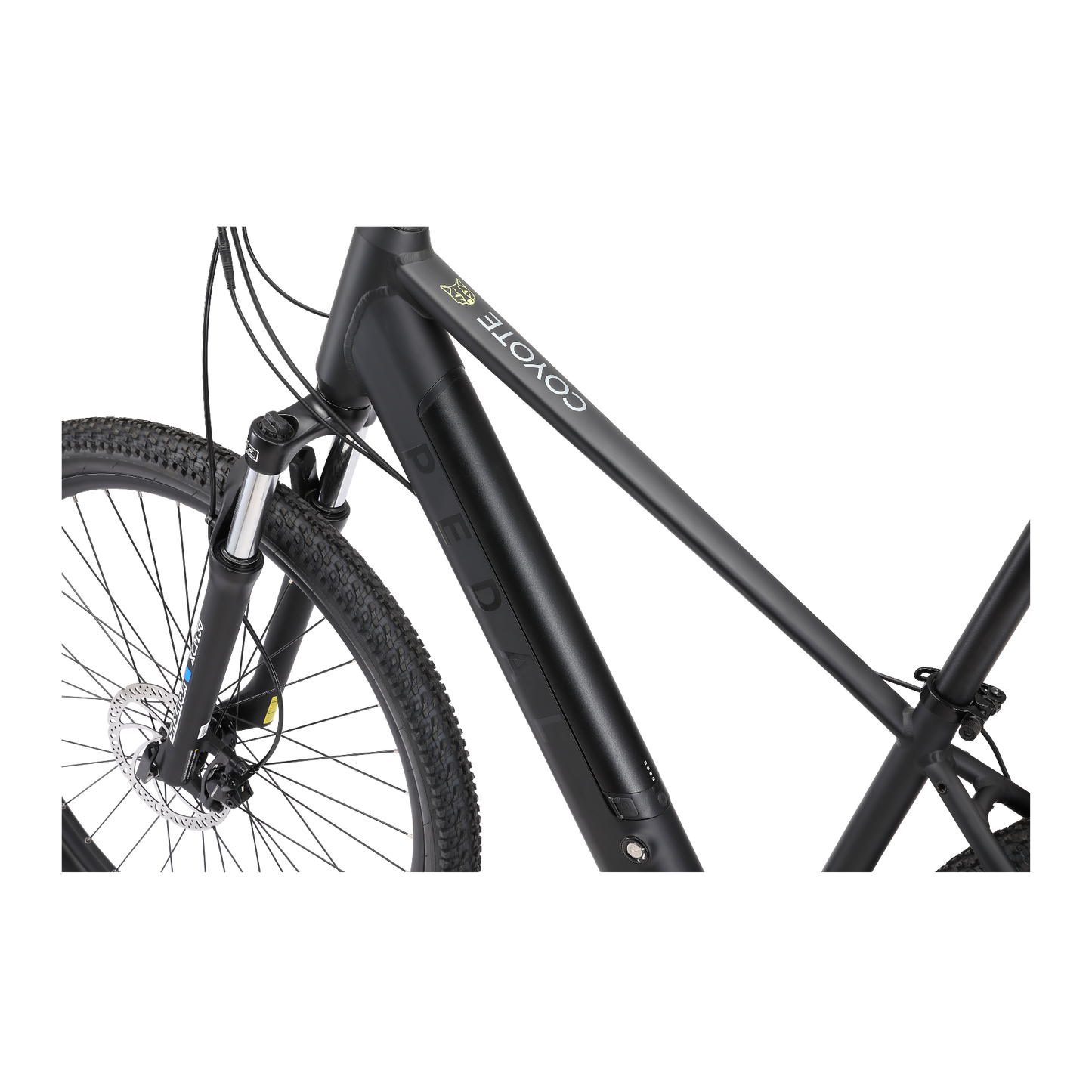 Pedal Coyote Electric Hardtail Mountain Bike Black