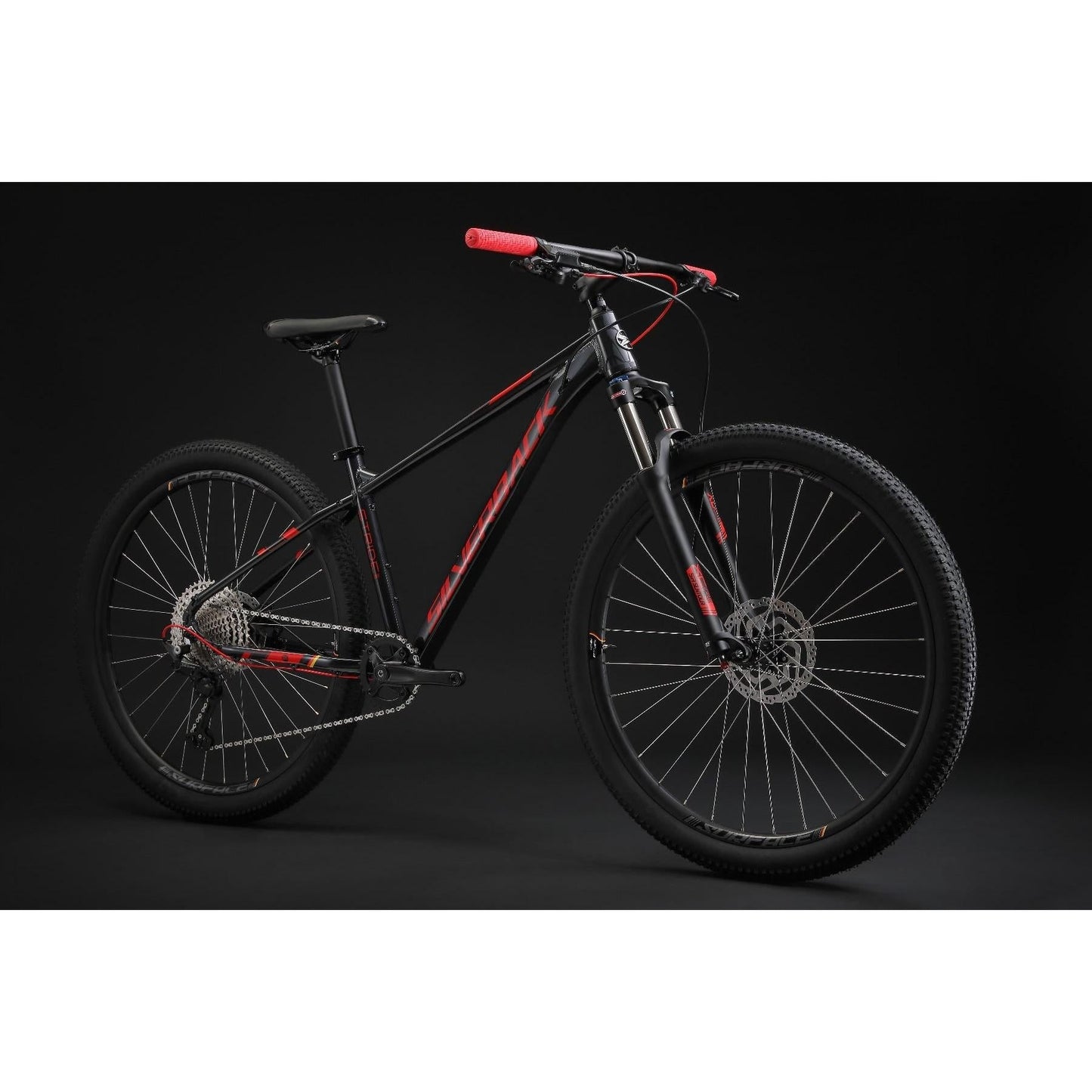 Silverback Stride Elite Mountain Bike Charcoal/Watermelon
