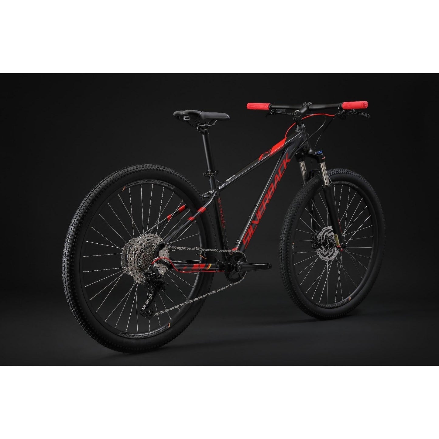 Silverback Stride Elite Mountain Bike Charcoal/Watermelon