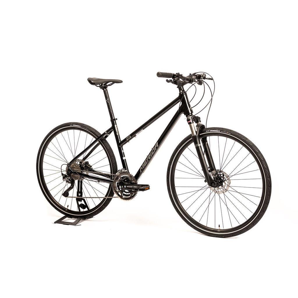 Merida Crossway 500 Hybrid Bike Glossy Black/Matt Silver