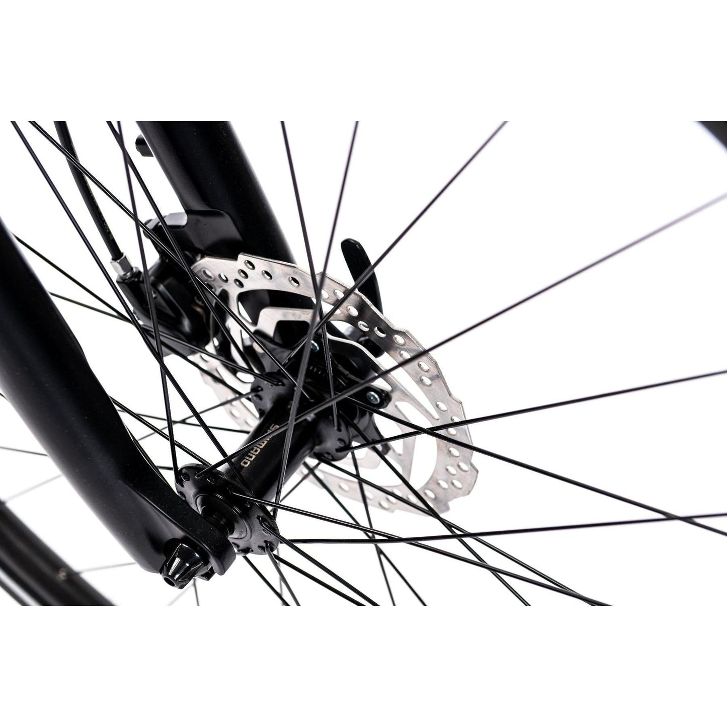 Merida Crossway 100 Hybrid Bike Glossy Black/Matt Silver