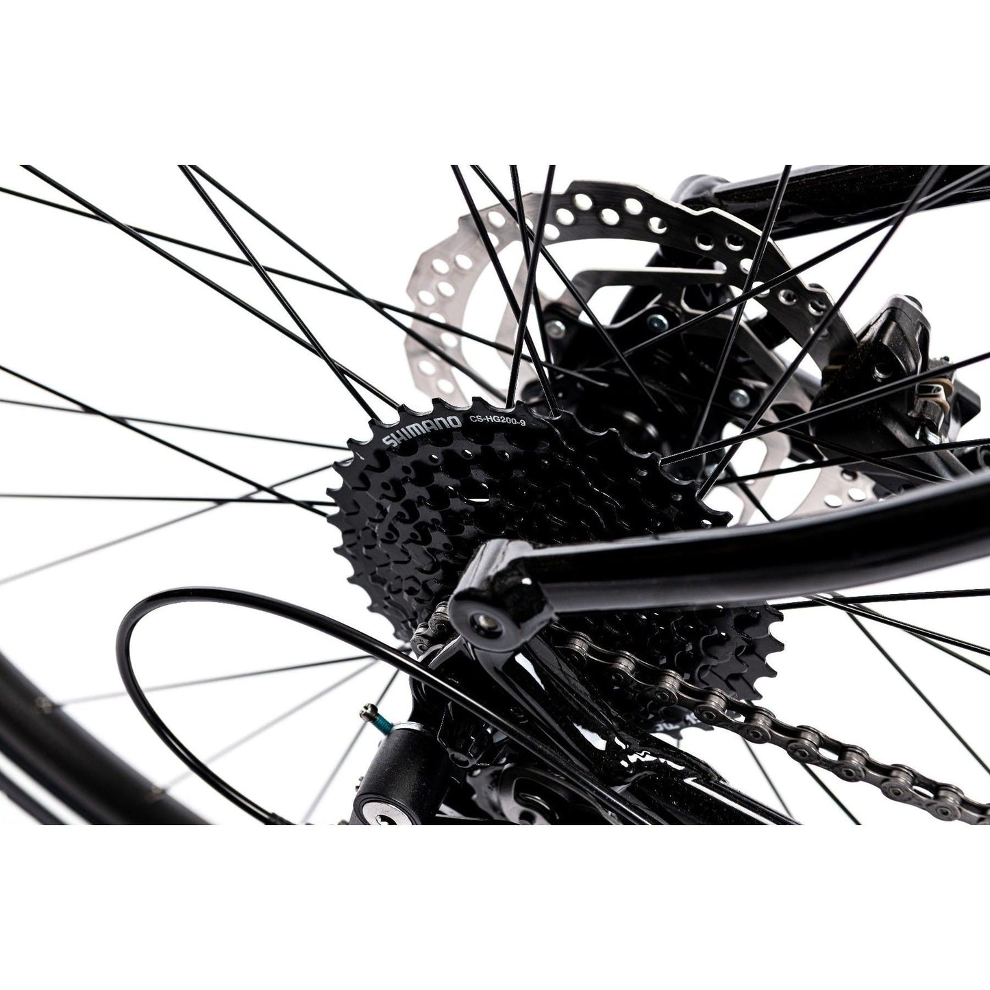 Merida Crossway 100 Hybrid Bike Glossy Black/Matt Silver
